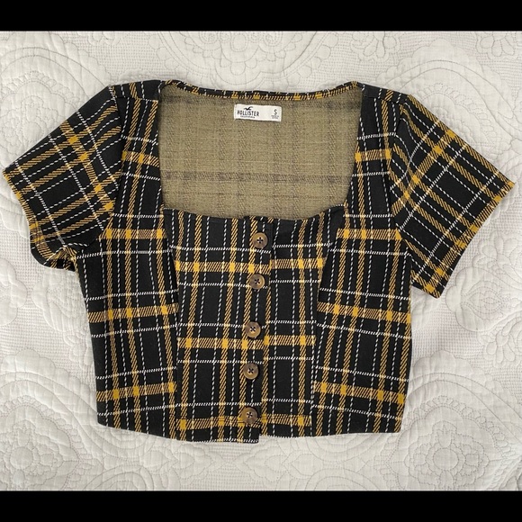 Plaid Knit button-down Top - Picture 2 of 2